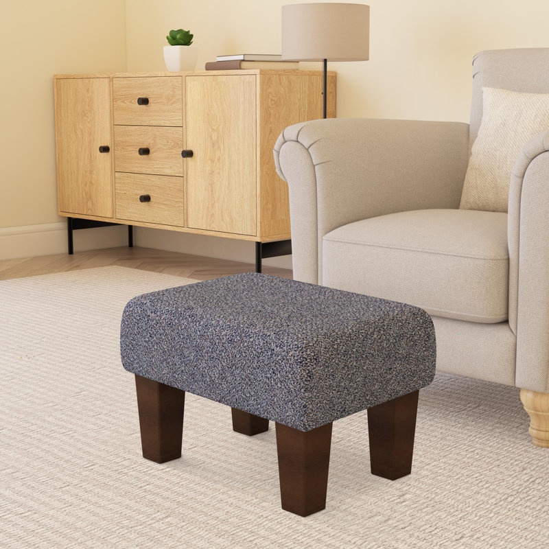 Autryville Wood Contemporary Leg, Mahogany, Boucle, Sapphire