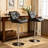 Diljana Swivel Upholstered Adjustable Height Counter Stool with Metal Frame-171838209