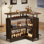 Bhima 47.24 " L Steel Bar Cabinet
