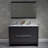 Artemis 48 " W Freestanding Standard Free Standing Single Double Vanity Bathroom Vanity With Ceramic Top with Mirror-24551232