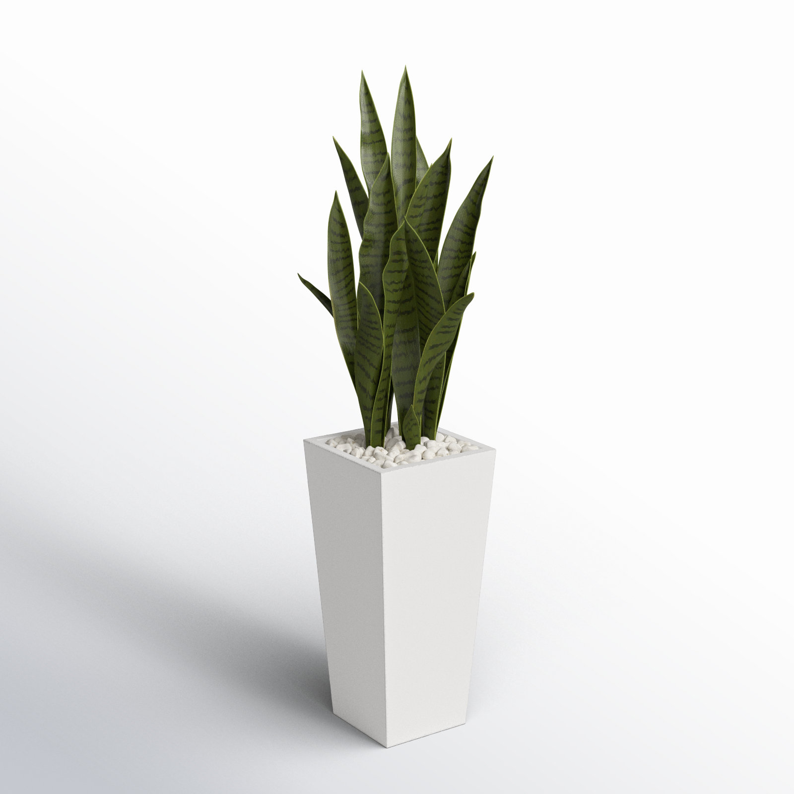 Emele 48'' Faux Succulent in Stone Planter