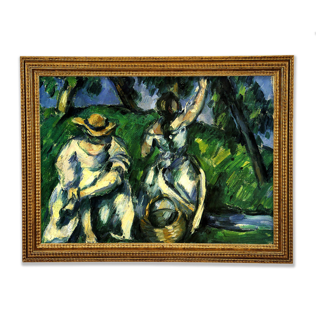 Gerahmtes Leinwandbild Figures von Cezanne