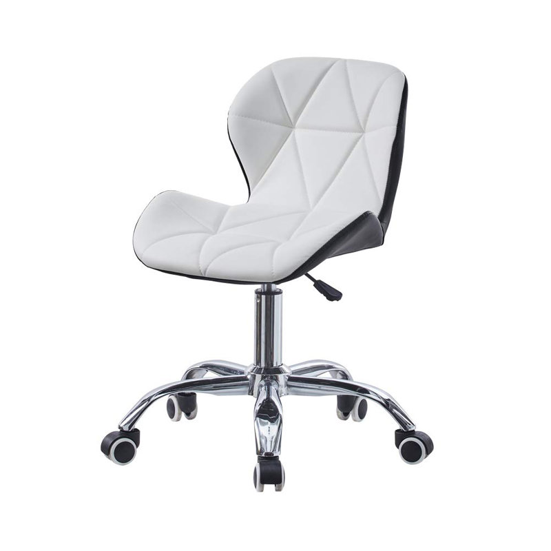Alaynah Office Chair, White, White
