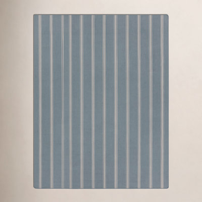 Striped Area Rug in Gray/Beige