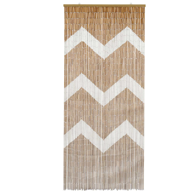Rideau de porte multicolore vidaXL 78,74 x 35,43 po, Vague, 35,43 po x 78,74 po