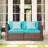 Gerdt 59.2'' Wide Wicker Loveseat with Cushions-670708068