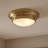 Callensburg 2-Light 13" Flush Mount in Natural Brass-207745579