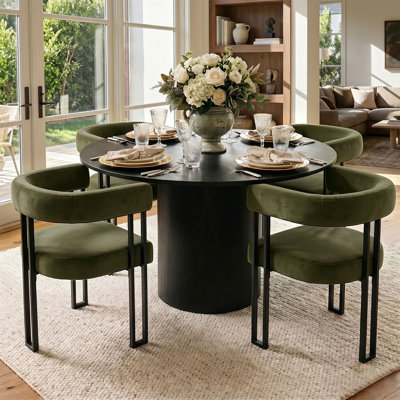 Beore 18.5"Stain Resistant Velvet Armchair