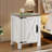 Adaija 18" W Nightstand with Charging, Farmhouse End Table with Barn Door and 3-Level Shelf Storage, Rustic Side Table with AC & USB Power Outlets for Bedroom and Living Room-1751639697