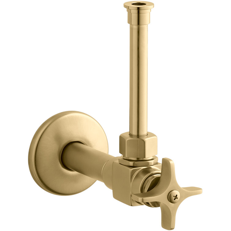 Angle Supply with Stop, Cross Handle and Rigid Vertical Tube