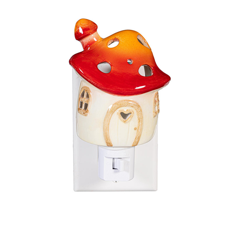 Ceramic Mushroom House  Nightlight