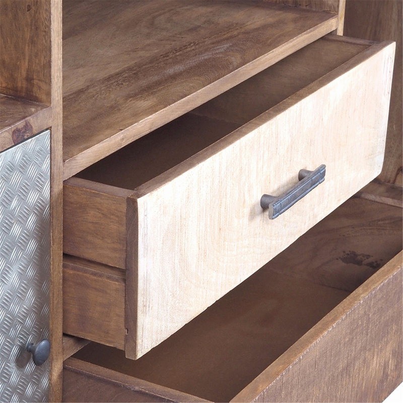 Versatile Rustic Kitchen Island for Storage and Functionality