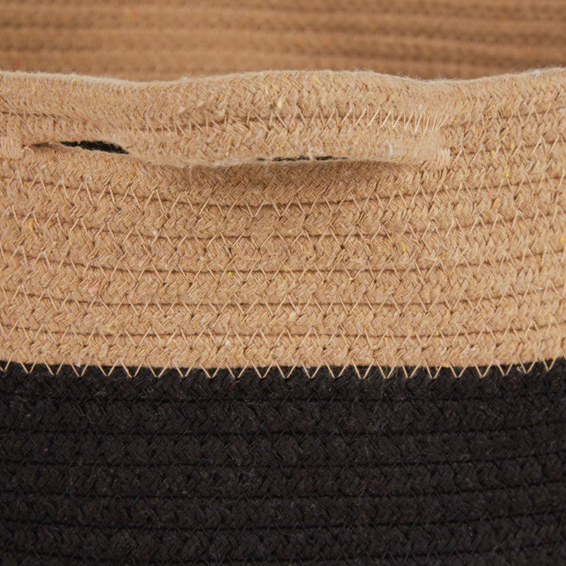 PANIER POUR ANIMAUX DE COMPAGNIE EN CAT, Noir / beige