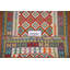 Tapis multicolore en laine réversible Kilim 4 x 6