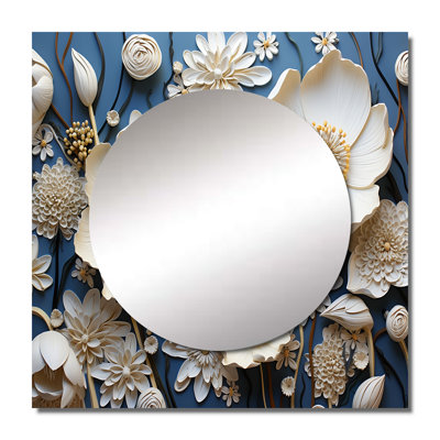 Jacaleb Minimalism Buttercups On I - Buttercups Square Mirror For Wall Art Decor