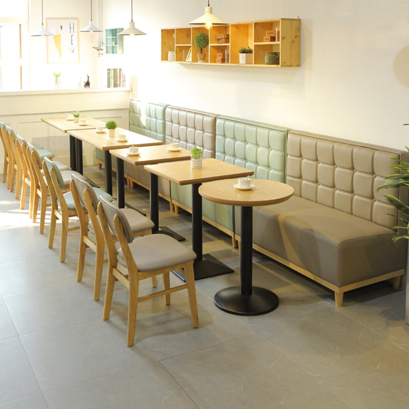 Banc rembourré en similicuir, Vert clair