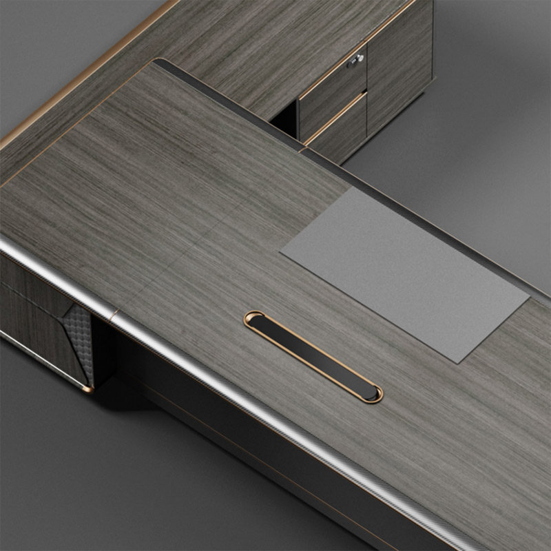 Bureau de bureau en L 94,49 po, H 29,53 po x l 94,49 po x P 75,59 po 