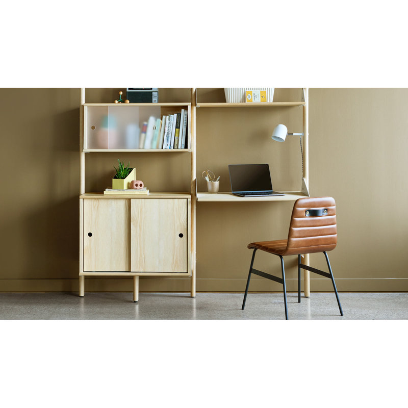 Branch Solid Wood Accent Cabinet, White/Blonde