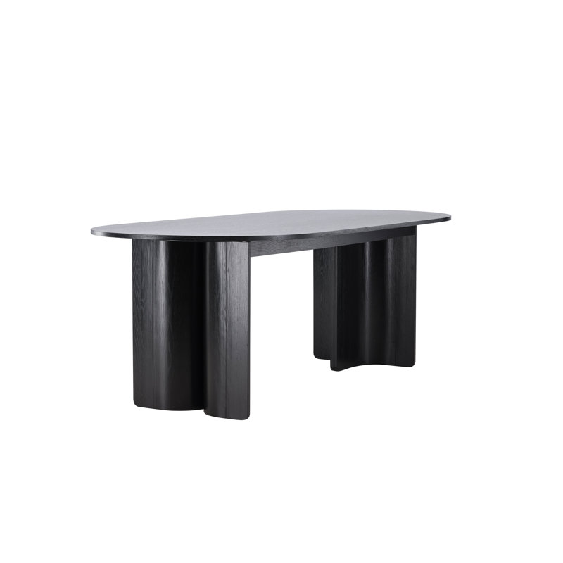 Parsaye Oval Dining Table, Black