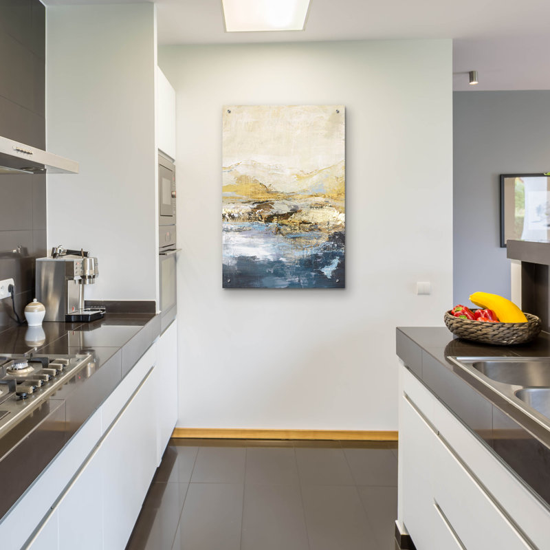 Art mural en verre Wrought Studio ™ «Astonish 2» par Incado, H 36 po x l 24 po x P 0,2 po