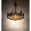 40" Wide Wildlife At Dusk Inverted Pendant