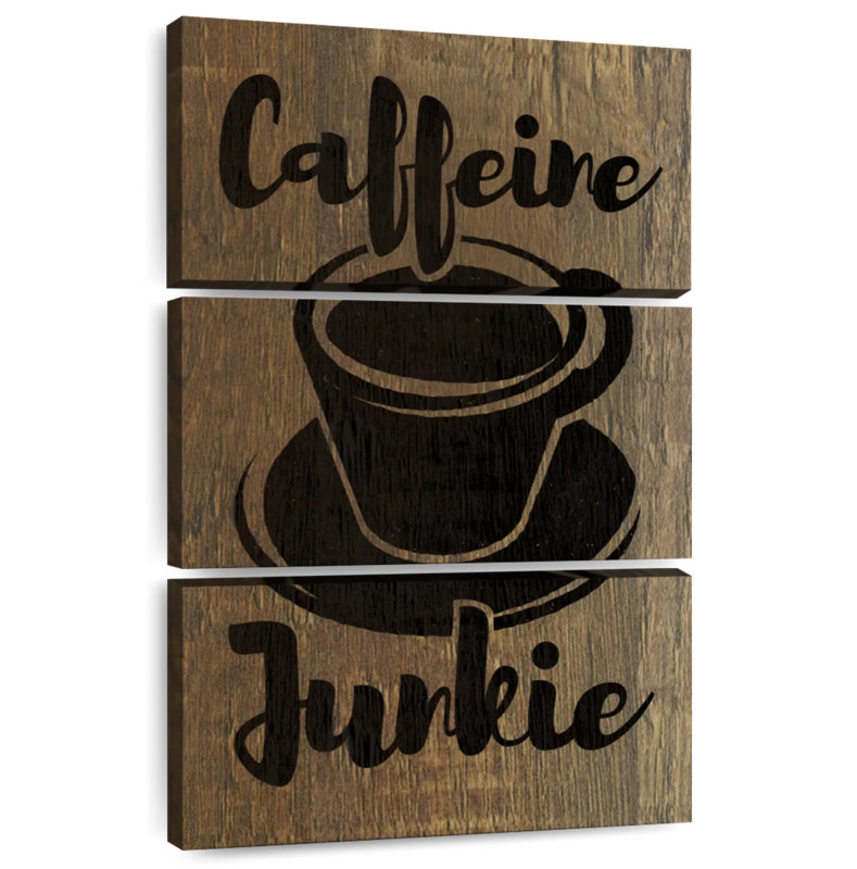 Tergel Coffee Junkie Typography, 50" H x 32" W