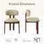 Chaise rembourrée en bois massif avec dossier ergonomique rembourré-810489823