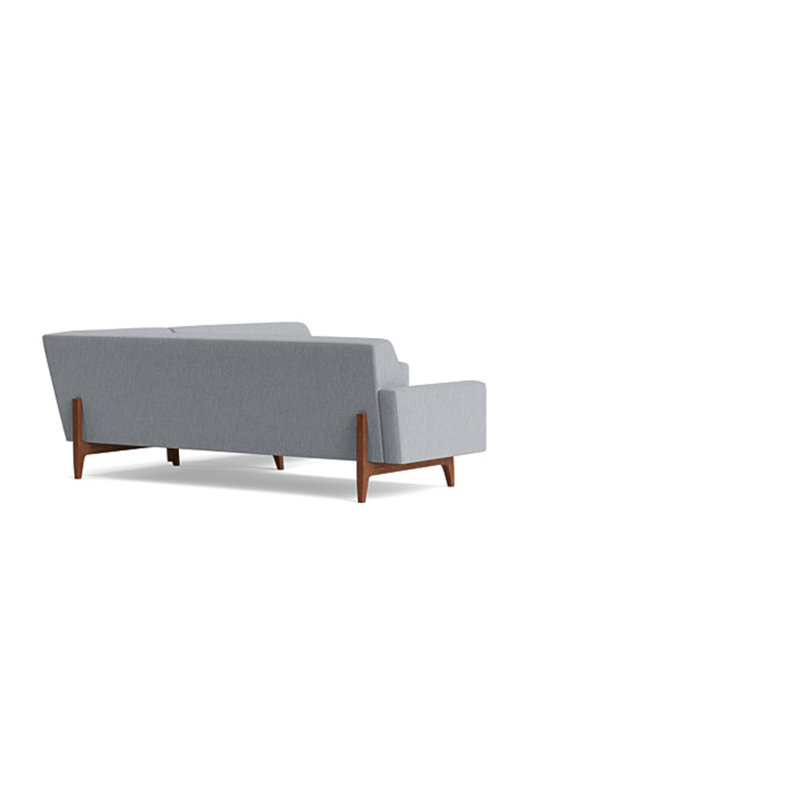 Tyler Sectional, Performance Weave - Zinc, Left Hand Facing