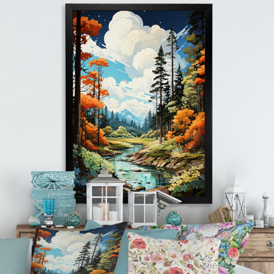 «Redwood Tree Shimmering Heights I», art mural sur toile paysage et nature
