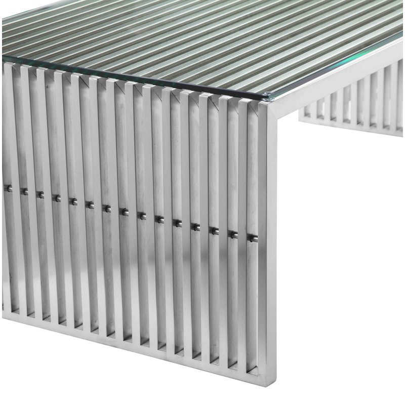 Lux Coffee Table, Silver