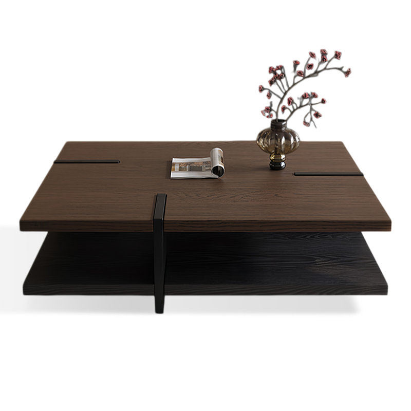 Table basse rectangulaire en bois manufacturé