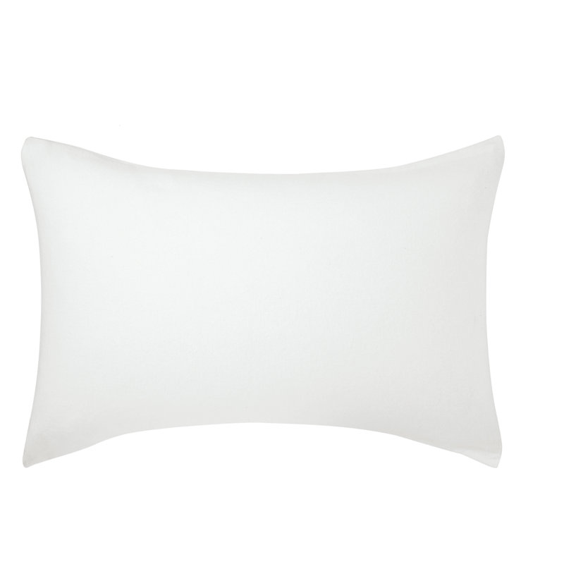 100% Brushed Cotton Housewife Pilloecase, White