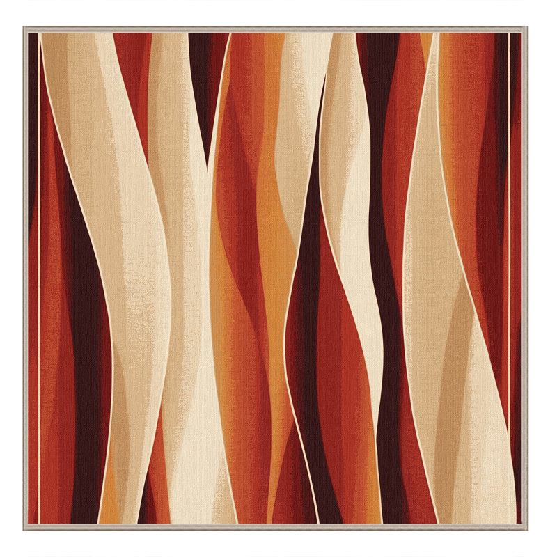 Amber Echo Rug, Square 5'