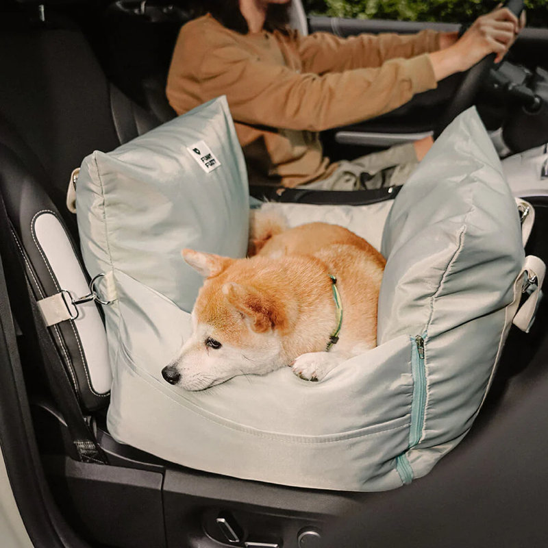  First Class Waterproof Dog Car Single-seat Bed, Light Green