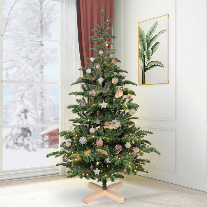 Arbre de Noël artificiel pré-éclairé, 7 pi