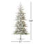 Sapin de Noël pré-éclairé givré Johvan-910065907
