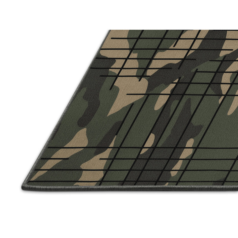 Topographic Flow Rug, Square 5'