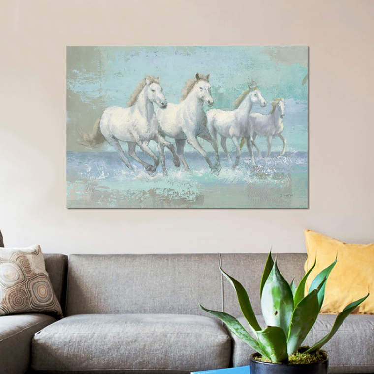 « running wild i », impression sur toile, H 18 po x l 26 po x P 1,5 po, Toile tendue, Pas de tapis