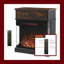25 Inch Electric Fireplace Stand Side Table With 3-Sided Glass & Storage Drawer Modern Farmhouse End Table