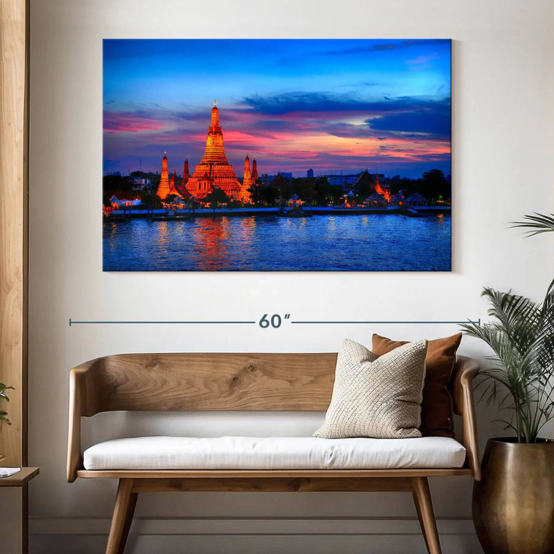 Javetta Twilight At Arun Temple, 34" H x 51" W