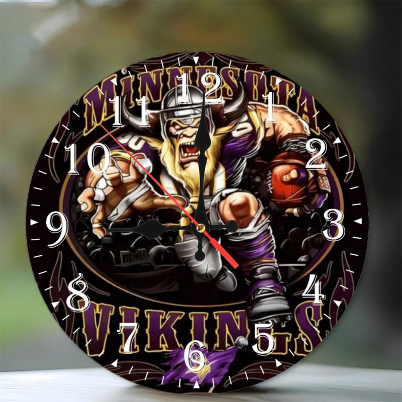 Horloge murale en bois 10 po, mouvement silencieux, à piles (piles AA non incluses), décor artistique, parfait pour les décorations