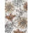 Jasire Modern Botanical Flower Orange/Blue/Cream Rug-69807992