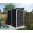 Palram - Canopia Skylight 4 Ft. W X 6 Ft. D Polycarbonate Lean-To Tool Shed, Midnight Grey-120087699