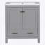 Meuble-lavabo 30 po avec lavabo simple, armoire encastrée avec 2 portes et tiroir-599413826
