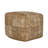 Leopard 18" Natural Leather Hide Printed Floor Cushion Pouf-108258282