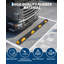 Bordure de stationnement en caoutchouc robuste de 183 cm (72 pouces) avec bandes réfléchissantes – Butées de roues automobiles de qualité supérieure de 1,83 m (6 pieds) pour garage, entrée et stationnement