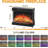 59-Inch Fireplace TV Stand for 43-65 Inch TVs, 24" Panoramic Electric Fireplace with 12 Flame Colors & 5 Brightness