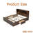 Multi-function King Size  Platform Bed with Sockets, USB, 6 Open Storage Compartments and Drawers-107928515