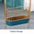 Modern light luxury storage basket floor clock