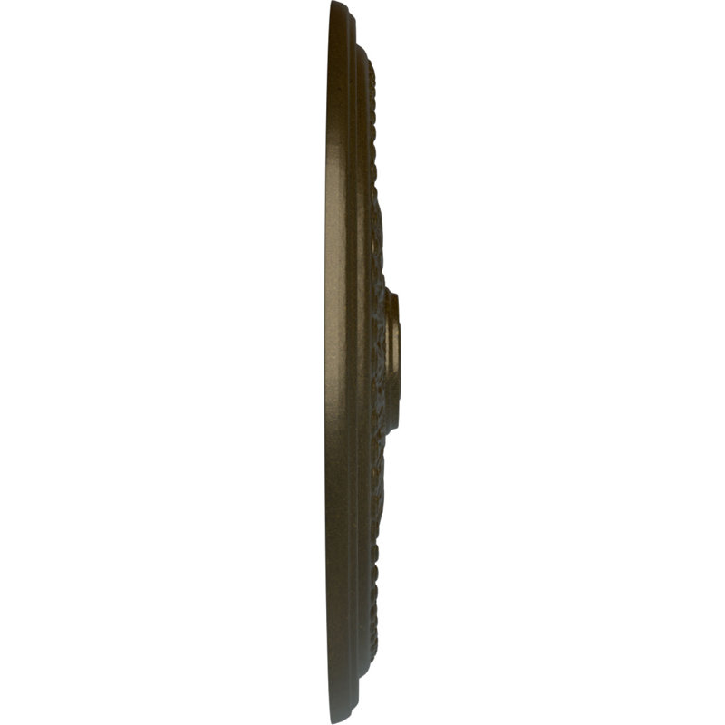 Médaillon de plafond de 27 po x 2 1/2 po Brunswick (convient aux auvents jusqu'à 4 1/2 po), Vert / doré